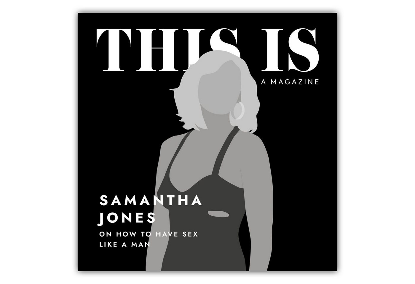 MOTIVISSO Poster Sex And The City - This Is A Magazine - Samantha Jones von MOTIVISSO