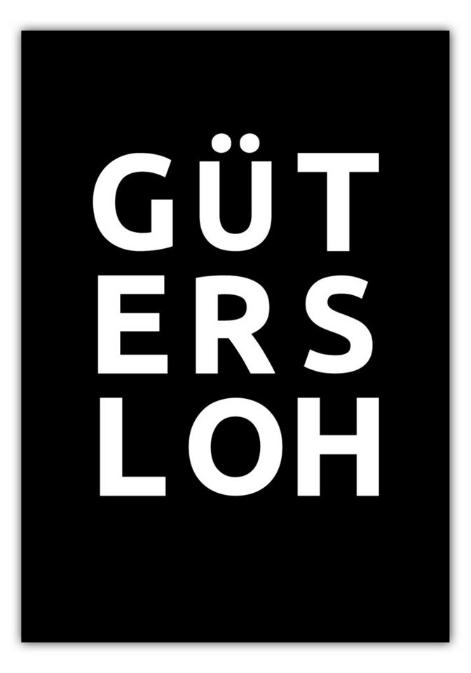 MOTIVISSO Poster Stadt GÜTERSLOH von MOTIVISSO