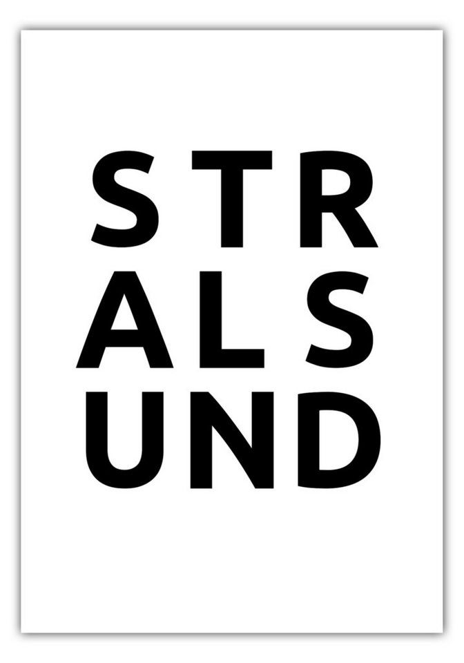 MOTIVISSO Poster Stadt STRALSUND von MOTIVISSO