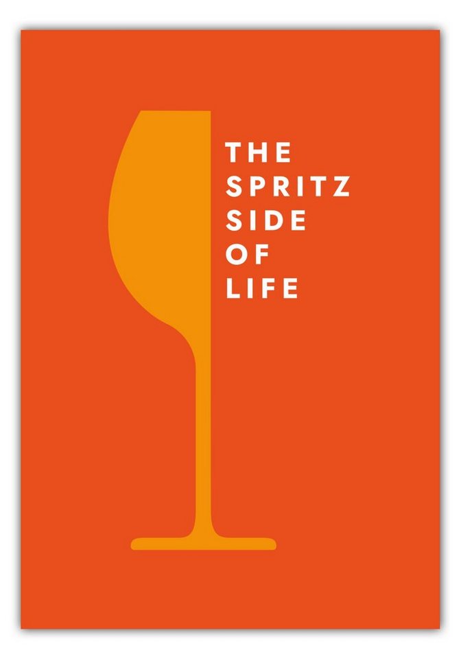 MOTIVISSO Poster The Spritz Side Of Life - Glas von MOTIVISSO