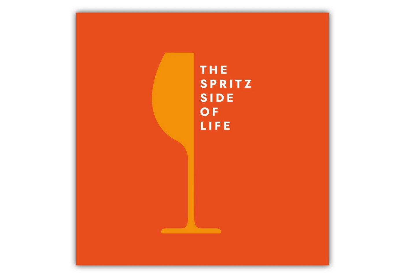 MOTIVISSO Poster The Spritz Side Of Life - Glas von MOTIVISSO