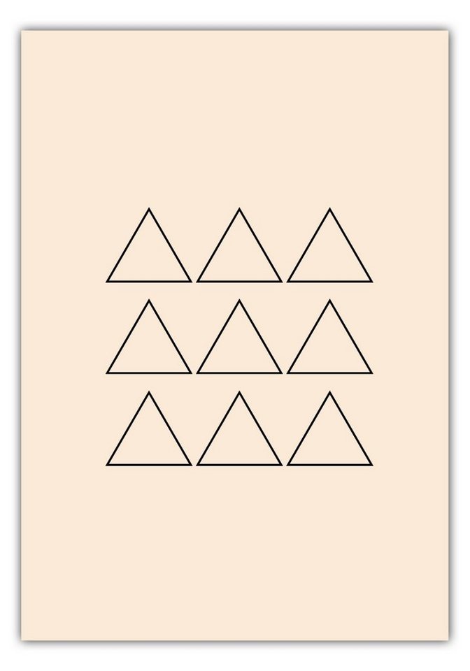 MOTIVISSO Poster Triangle Formation Outline von MOTIVISSO