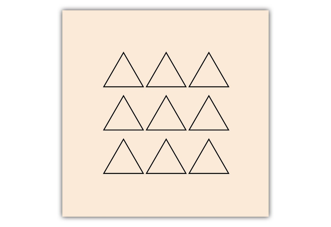 MOTIVISSO Poster Triangle Formation Outline von MOTIVISSO