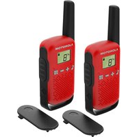 Motorola - talkabout T42 Funksprechgerät 16 Kanäle Schwarz, Rot von Motorola