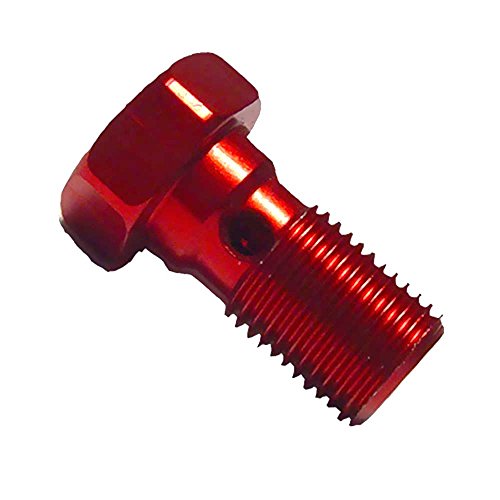 Motorrad Hohlschraube Alu Einfach M10x1.00 Rt rot 0641702167969 0641702167969 von MOTORRAD