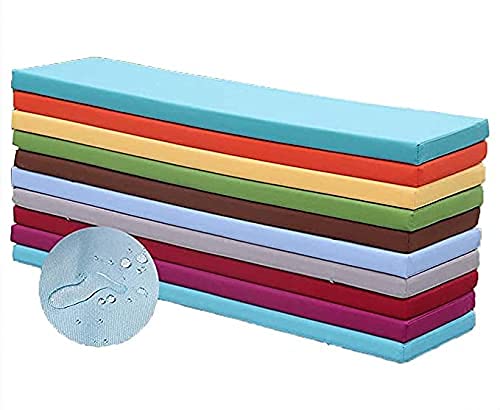 MOTT Außenbereich Sitzkissen Gartenbankkissen Terrasse Palette Kissen,Strapazierfähiges Bankauflage Auflage,Wasserabweisend & rutschfest,3cm Dicke Gemütliche Bankkiseen Sitzpolster von MOTT