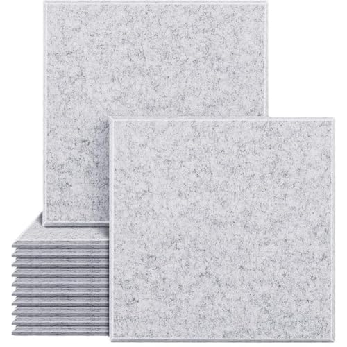 Korktafel, 90 x 120 cm, selbstklebende Filz-Wandfliesen, Foto-Memo-Display-Panels für Zuhause, Büro, große Pinnwand, Wand-Organizer (hellgrau) von MOTTK