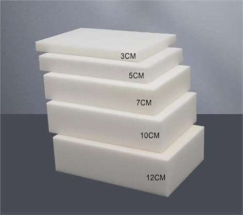 MOTTK Hochdichter Schaumstoff Mehrzweck-Schaumstoff-Polster,Schneidebar Schaumstoff für Wohnaccessoires Matratzenverlängerung Bett Lückenfüller (7cm dick,45x45cm) von MOTTK