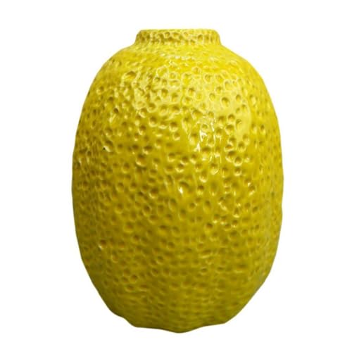 Niedliche Dekorative Zitronenvase aus Keramik, Einzigartige Vase in Zitronenform für die Dekoration, Vintage-inspirierte Zitronenvase, Kreatives Obst-Zitronen-Blumenarrangement Niedliche Dekorative Zitronenvase aus Keramik, Einzigartige Vase in Zitronenform für die Dekoration, Vintage-inspirierte Zitronenvase, Kreatives Obst-Zitronen-Blumenarrangement von MOTUZP
