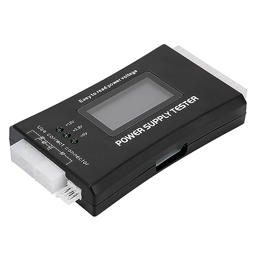MOUDOAUER 20/24 Pin Computer PC Netzteil Tester mit LCD Display und Summer für ATX, ITX, BTX, PCI E, SATA, HDD von MOUDOAUER