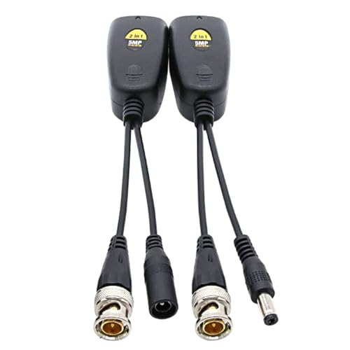 RJ45 CAT5 Datensender BNC Twisted Pair Stecker, BNC auf RJ45 Netzwerk-Transceiver, 2 Stück RJ45 CAT5 Datensender BNC Twisted Pair Stecker, BNC auf RJ45 Netzwerk-Transceiver, 2 Stück von MOUDOAUER