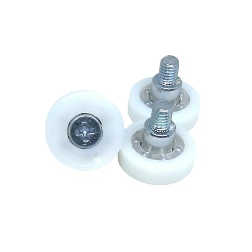 10 Stück Außendurchmesser 19 mm POM Schubladenschiene Bolzenrolle DR19 C2L8W6M6 Möbelgleitführungsrad POS-Kassenrolle(DR26-C2L8W7M6) von MOUKWLEK