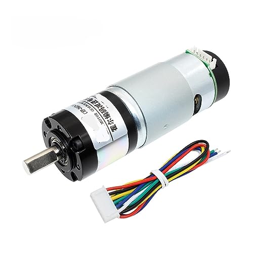 12 V DC 16 bis 2300 U/min Getriebemotor mit hohem Drehmoment, Hall-Encoder und Metallgetriebe(Ratio 14) von MOUKWLEK