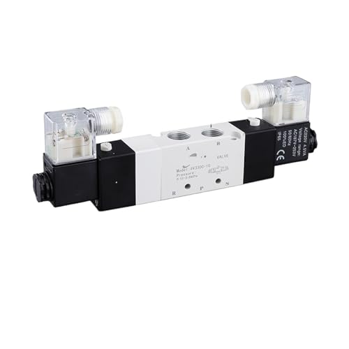 1PCS drei-position fünf-wege zentral abgedichtet pneumatische magnetventil 4V130C-06 4V230C-08 4V330C-10 4V430C-15(4V330C-10 AC220V) von MOUKWLEK