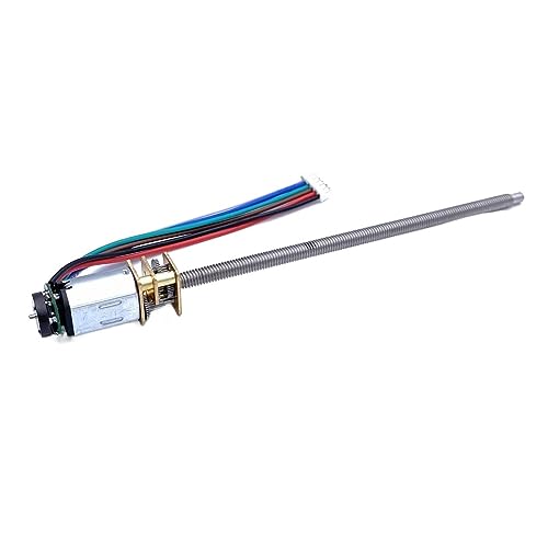 Blei Schraube Lange Achse N20 DC Getriebe Motor 3V 6V 12V M4 100MM Magnetische Encoder DIY Modell Intelligente Roboter Türschloss Motor 30-600RPM(30) von MOUKWLEK
