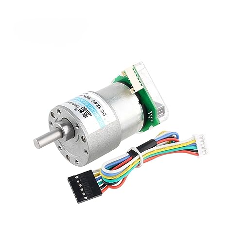 CHR-GM37-520PE hochpräziser 37 mm 12 V 25 kg cm Metallgetriebemotor mit fotoelektrischem Encoder 448 CPR(Ratio 10) von MOUKWLEK