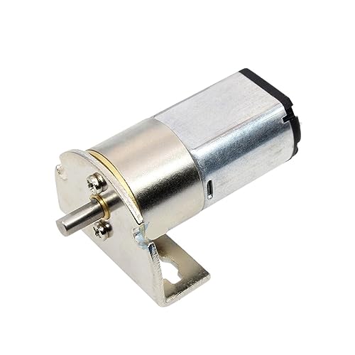 Motor 16 mm hochpräziser Metall-6-V-030-Gleichstrom-Getriebemotor 25 U/min 2350 U/min mit Halterung(Ratio 360) von MOUKWLEK