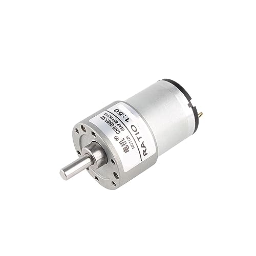 Motor CHR-GM37-528 Off-Axis High Torque 30kg.cm Reduzierer 37mm Kohlebürstengetriebe Gleichstrommotor Geeignet for Car DIY Roboterteile(DC24V i30 320rpm) von MOUKWLEK