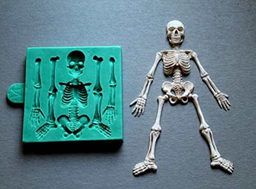 MOUMOU Halloween Skelett Körper Fondant Form DIY Schädel Silikon Kuchen Dekoration Formen Handgemachte Ton Harz Kuchen Handwerk Werkzeuge Formen MOUMOU Halloween Skelett Körper Fondant Form DIY Schädel Silikon Kuchen Dekoration Formen Handgemachte Ton Harz Kuchen Handwerk Werkzeuge Formen von MOUMOU