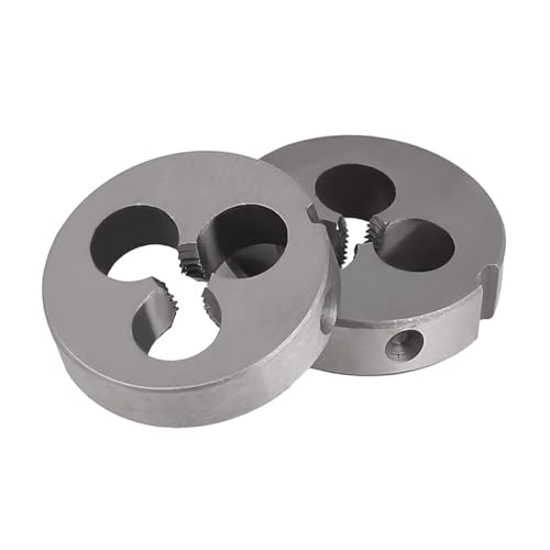 2 Stück M2x0.4mm Runde Gewindeschneideisen, Legierter Stahl Maschinengewinde Rechtsgewinde Rundschneider für Gewindeformen, Bearbeitung, Reparatur, Schraubenschneiden 2 Stück M2x0.4mm Runde Gewindeschneideisen, Legierter Stahl Maschinengewinde Rechtsgewinde Rundschneider für Gewindeformen, Bearbeitung, Reparatur, Schraubenschneiden von MOUMOUTEN