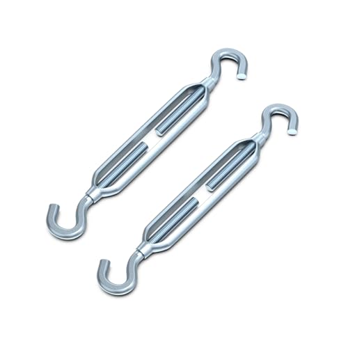 M16 Verzinkte Stahl-Haken-zu-Haken-Spannschraube für hochfeste Anwendungen, Maschinen, 2er-Pack M16 Verzinkte Stahl-Haken-zu-Haken-Spannschraube für hochfeste Anwendungen, Maschinen, 2er-Pack von MOUMOUTEN