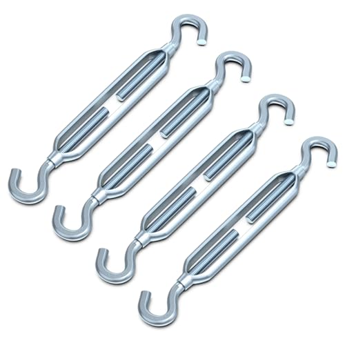 M6 Verzinkte Stahl-Haken-zu-Haken-Spannschraube Symmetrischer Spanner für Bühnenaufbauten 4er-Pack M6 Verzinkte Stahl-Haken-zu-Haken-Spannschraube Symmetrischer Spanner für Bühnenaufbauten 4er-Pack von MOUMOUTEN