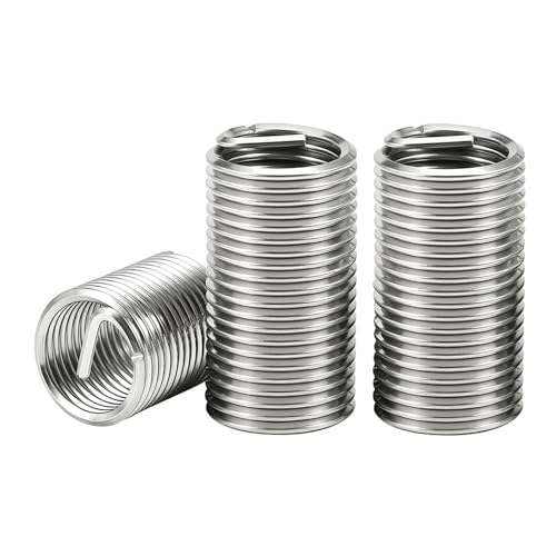 MOUMOUTEN 100 Stück Drahtgewindeeinsätze, M4 * 0,7 * 2D 304 Edelstahl metrische Gewindehülsen mit Drahtschutz am Ende, Spulenschraube für die Autoreparatur MOUMOUTEN 100 Stück Drahtgewindeeinsätze, M4 * 0,7 * 2D 304 Edelstahl metrische Gewindehülsen mit Drahtschutz am Ende, Spulenschraube für die Autoreparatur von MOUMOUTEN