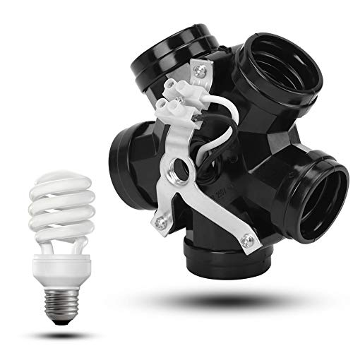 MOUMOUTEN 2 Stück 5-Kopf-Konvertierungslampenfassung, E27-Sockel-Splitter-Lampenadapter, DIY-Beleuchtungszubehörteile, Lampenfassung Für Glühlampenlicht 220 V-250 V MOUMOUTEN 2 Stück 5-Kopf-Konvertierungslampenfassung, E27-Sockel-Splitter-Lampenadapter, DIY-Beleuchtungszubehörteile, Lampenfassung Für Glühlampenlicht 220 V-250 V von MOUMOUTEN