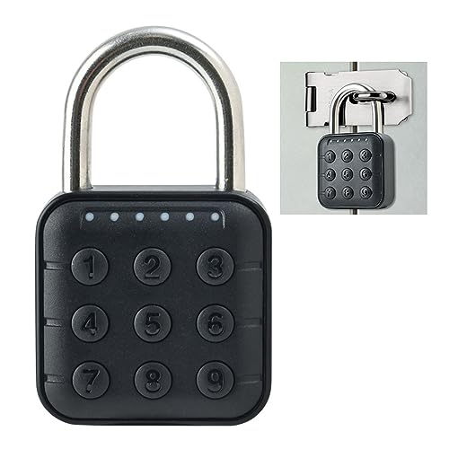 MOUMOUTEN 6 Digit Padlock, IP67 Electronic Lock with 10 Programmable Codes, Zinc Alloy and 304 Stainless Steel for Luggage, Gates and Storage MOUMOUTEN 6 Digit Padlock, IP67 Electronic Lock with 10 Programmable Codes, Zinc Alloy and 304 Stainless Steel for Luggage, Gates and Storage von MOUMOUTEN
