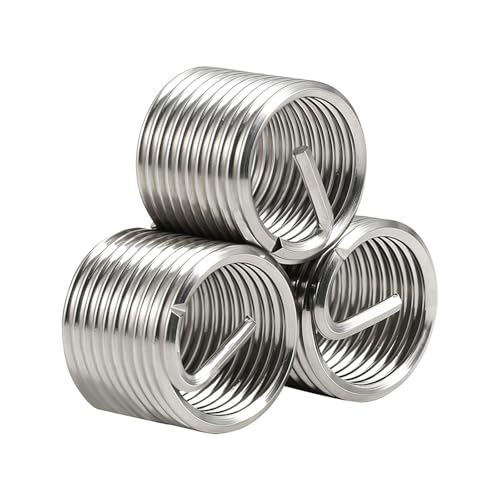 MOUMOUTEN 60 Stück Drahtgewindeeinsätze, 4#-40UNCx3.0D 304 Edelstahl-Gewindehülsen mit Enddrahtschutz, Spulenschraube für die Autoreparatur MOUMOUTEN 60 Stück Drahtgewindeeinsätze, 4#-40UNCx3.0D 304 Edelstahl-Gewindehülsen mit Enddrahtschutz, Spulenschraube für die Autoreparatur von MOUMOUTEN