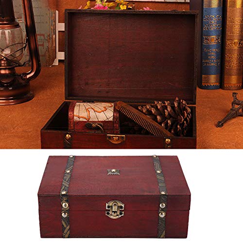 MOUMOUTEN Aufbewahrungsbox aus Holz, Vintage Handgefertigte Aufbewahrungsbox, Geeignet zum Sammeln von Schmuck, Gedenk Aufbewahrungsbox, Heimdekoration von MOUMOUTEN