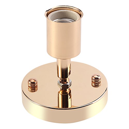 MOUMOUTEN Deckenlampe Lampenfassung, 1 Stück E27 Moderne Vintage Deckenleuchte Wandmontage Lampenfassung Fassung 180° drehbar Geeignet für Wohnzimmer Küche Esszimmer Korridor (golden) von MOUMOUTEN