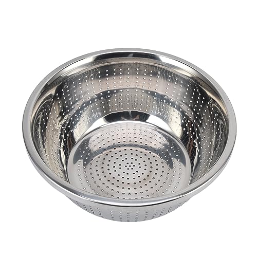 MOUMOUTEN Edelstahl-Gemüsewaschkorb, 28CM, Silbersieb, Abflusskorb, Gemüse-Sieb-Korb, Küchen-Sieb von MOUMOUTEN