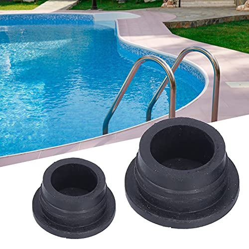 MOUMOUTEN Leiter Gummistopfen,2 Stück Gummipuffer, Rolltreppe Ladder Rubber Bumper für Hotel Schwimmbad,Poolleiter Zubehör (Schwarz) von MOUMOUTEN