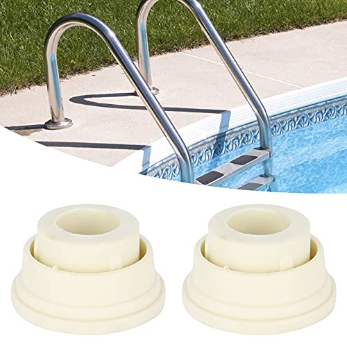 MOUMOUTEN Leiter Gummistopfen,2 Stück Gummipuffer, Rolltreppe Ladder Rubber Bumper für Hotel Schwimmbad,Poolleiter Zubehör (Weiß) von MOUMOUTEN