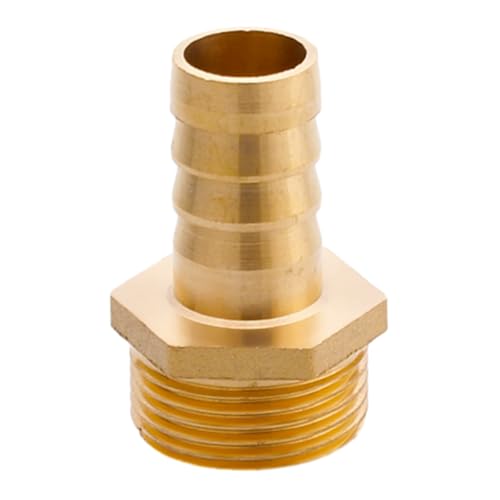 MOUMOUTEN Messing Schlauchverschraubung, G3/4 Zoll 16mm Dick Außengewinde Metall Spleißer Widerhaken Spleißer Verbinder Schlauchverschraubung Adapteranschluss für Luft Wasser Öl MOUMOUTEN Messing Schlauchverschraubung, G3/4 Zoll 16mm Dick Außengewinde Metall Spleißer Widerhaken Spleißer Verbinder Schlauchverschraubung Adapteranschluss für Luft Wasser Öl von MOUMOUTEN