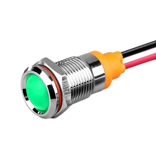 MOUMOUTEN Metall-Anzeigeleuchten, 10 mm grün 9-24 V wasserdichte Signallampe LED-Anzeigeleuchte zur Auswahl MOUMOUTEN Metall-Anzeigeleuchten, 10 mm grün 9-24 V wasserdichte Signallampe LED-Anzeigeleuchte zur Auswahl von MOUMOUTEN