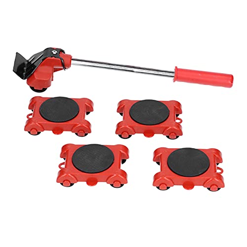 M?bel-Transportroller-Set, M?belheber Mover Roller Tools Set M?belschieber Heber Umzugswerkzeug-Set mit 4 Schiebern Verschiebewerkzeuge f¨¹r Sofas, K¨¹hlschr?nke, M?bel (Rot) von MOUMOUTEN