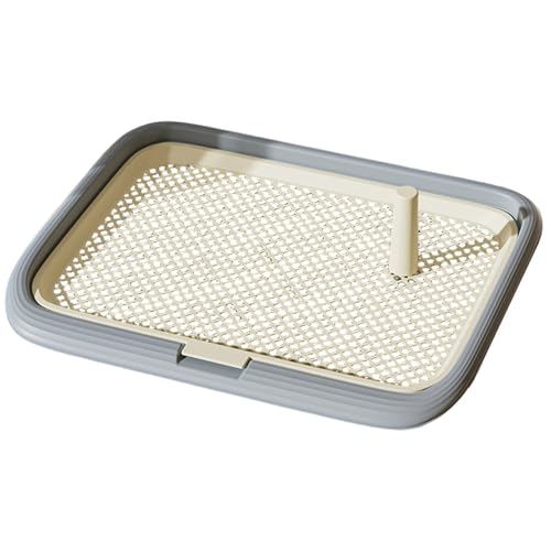 Hundetoilette, 45, 7 x 33 x 5, 1 cm, rutschfeste Hundetoilette aus Netzgewebe, Abnehmbarer Halter für die Innentoilettenausbildung von Welpen, für kleine und mittelgroße Haustiertoiletten von MOUNTTU