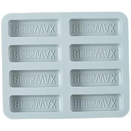 MOUNTTU Silikonschokoladenformen rechteckig geformte Kuchenform Bienenwachs Seifenformen Blaue Silikonformen zum Backen von DIY für von MOUNTTU