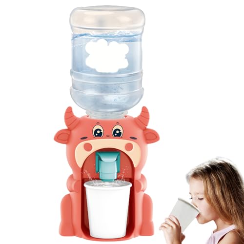 Mini-Wasserspender in Kuhform, niedliche Cartoon-Simulation, Kinder-Wasserspender für Rollenspiele, Puppenhaus-Zubehör, Wasserspender für Kinder, Puppenhaus-Dekoration, Puppenhaus-Zubehör, Kinder-Wass von MOUNTTU