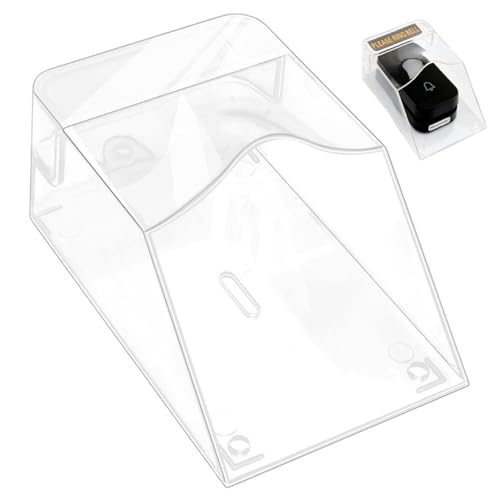 Türklingelabdeckung, wasserdichte transparente Ring-Türklingelabdeckung, einfach zu installierender Türklingelknopf-Schutzschutz mit doppelseitigem Klebeband Ring-Türklingel-Regenschutz -Türk Türklingelabdeckung, wasserdichte transparente Ring-Türklingelabdeckung, einfach zu installierender Türklingelknopf-Schutzschutz mit doppelseitigem Klebeband Ring-Türklingel-Regenschutz -Türk von MOUNTTU