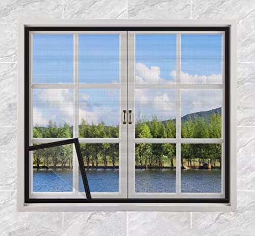 100x115cm,Fliegengitter Fenster für bodentiefe Fenster, Premium Qualität Insektenschutz Fenster Moskitonetz Fliegennetz Fenster Insektenschutznetz Mückenschutz Mückennetz von MOUSKE