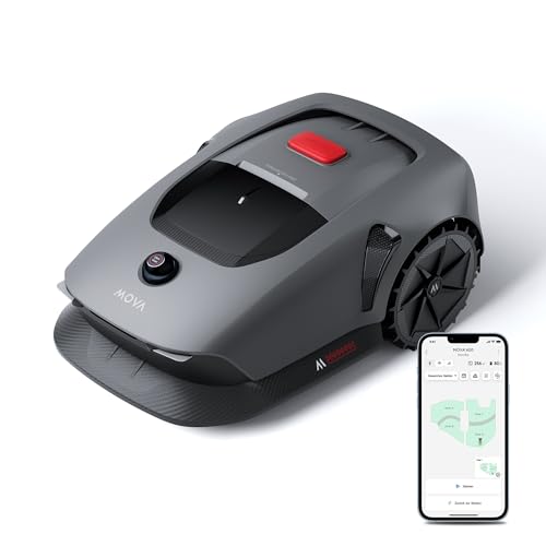 MOVA 600 Kit, Rasenmäher Roboter mit 81x Ersatzmesser,3D-LiDAR kabellose Einrichtung & genaue Kartierung bis 600 m², Smarte Hindernisvermeidung, App-Steuerung, U-förmiges Schneiden von Mova