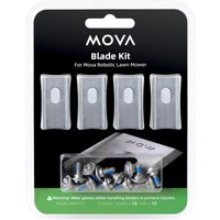 MOVA Ersatzklingen-Set für Mähroboter – 12x Klingen + 12x Schrauben, schneller Austausch von MOVA
