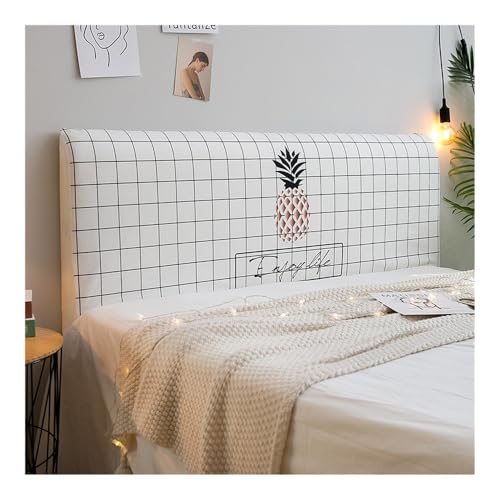 MOVDARL Elastische All-Inclusive-Möbel-Bettkopfabdeckung Cartoon Nachttisch Rücken Schlafzimmer Wohnzimmer Sofa Kopfteil Schonbezug (10,1,9 m) von MOVDARL