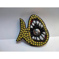Klingelplatte Hai - Mosaik Handgefertigt Ohne Taster/Klingelknopf von MOVEmosaik