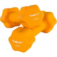 Movit - 2er Set 1,5 kg Neopren Hanteln Kurzhantel, Orange von MOVIT
