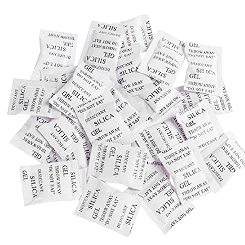 200 Stück Silica Gel Silica gel Beutel Trockenmittel Beutel Sachets, Silicabeutel Feuchtigkeit Absorber Desikkant für Luftentfeuchter Gerüche von Dampf, Trockenmittelbeutel für Lagerung Trocknung von MOVKZACV