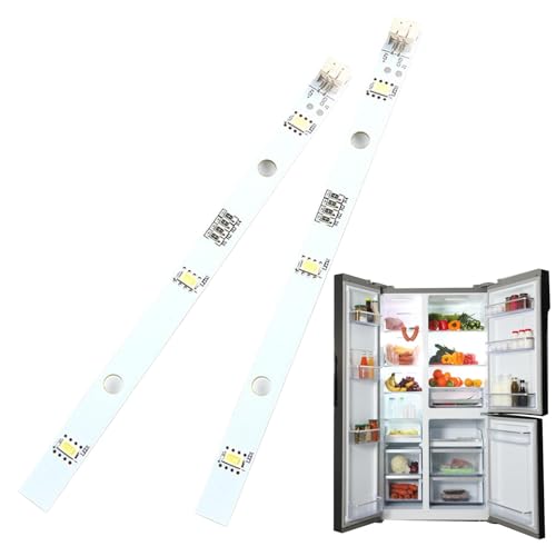 Kühlschrank LED Streifenlicht, 2 Stück LED Light Bar Strip, für RONGSHENG/HISENSE 1629348(6.3 x 0.39 Zoll) von MOVKZACV